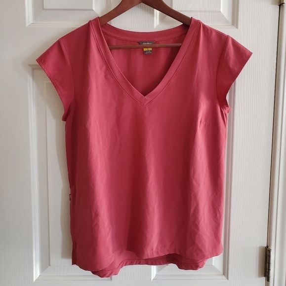 Eddie Bauer Women's Departure Short-Sleeve V-Neck T-Shirt - Picture 2 of 7